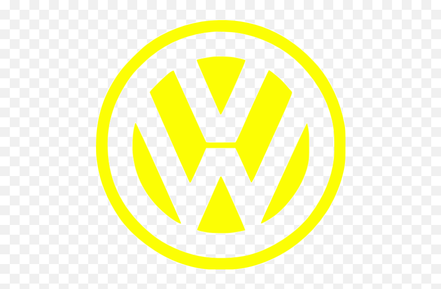 Yellow Volkswagen Icon - Vw Yellow And Black Logo Emoji,Vw Emoticon