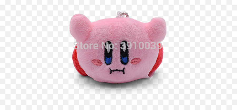 2021 6cm Anime Cute Star Kirby Plush Doll Keychain Popopo - Soft Emoji,Curling Lips Kawaii Emoticon