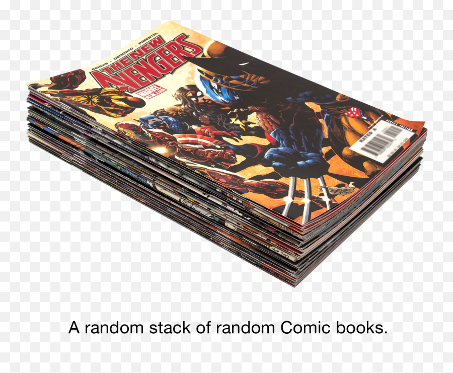 25 Random Marvel And Dc Comic Books - Comic Book Stack Png Emoji,Dc Comics Emoji