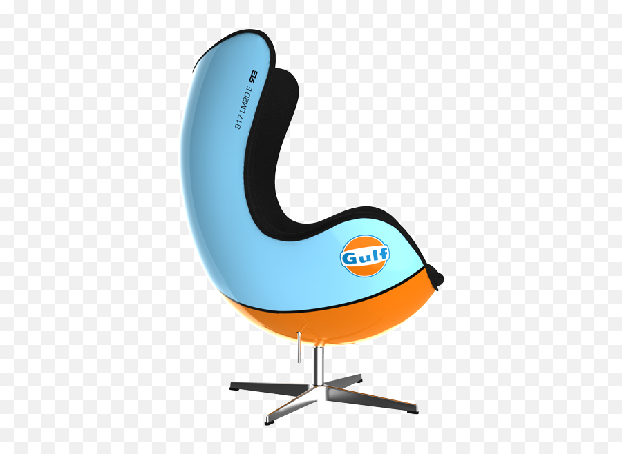 917 Lm20e Gulf Art Egg Chair From Racing U0026 Emotion - Choice Gear Egg Chair Gulf Emoji,Emotion In Art