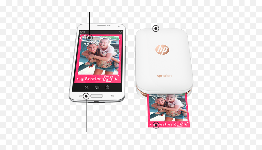 Hp Sprocket Mobile Printer Bluetooth Printers Hp Malaysia - Hp Smartphone Printer Emoji,Emojis In Instant Experience