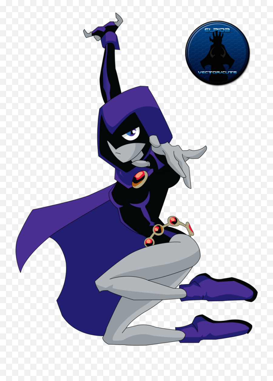 Raven Teen Titans Vector Extraction By - Raven Feom Teen Titans Emoji,Teen Titans Raven Emotion Scence