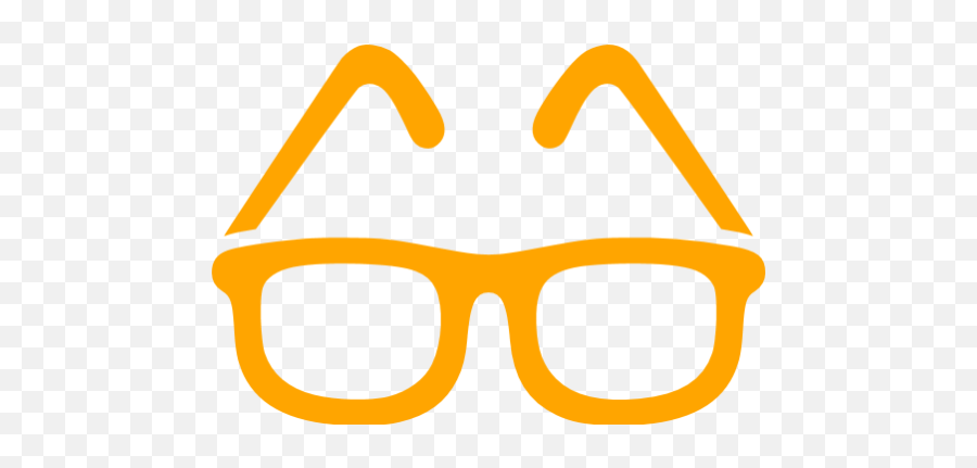 Orange Glasses Icon - Glasses Icon Png Emoji,? ? Emoticon Removing Glasses