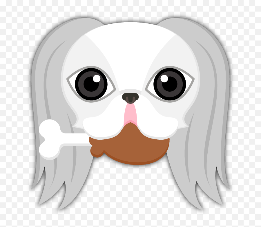 Japanese Chin Emoji Stickers Are You A Japanese Chin Puppy - Happy,Corn Dog Emoji