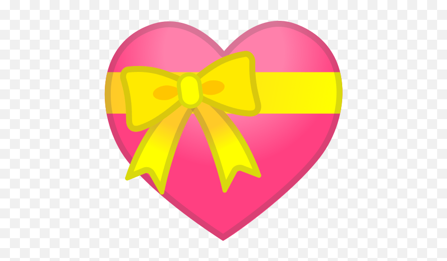 Heart With Bow - Emoji Coração Com Laço,Japanese Bow Emotions