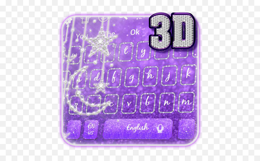Purple Glossy 3d Keyboard Apk 10001002 - Dot Emoji,Ak-47 Emoji Key Board