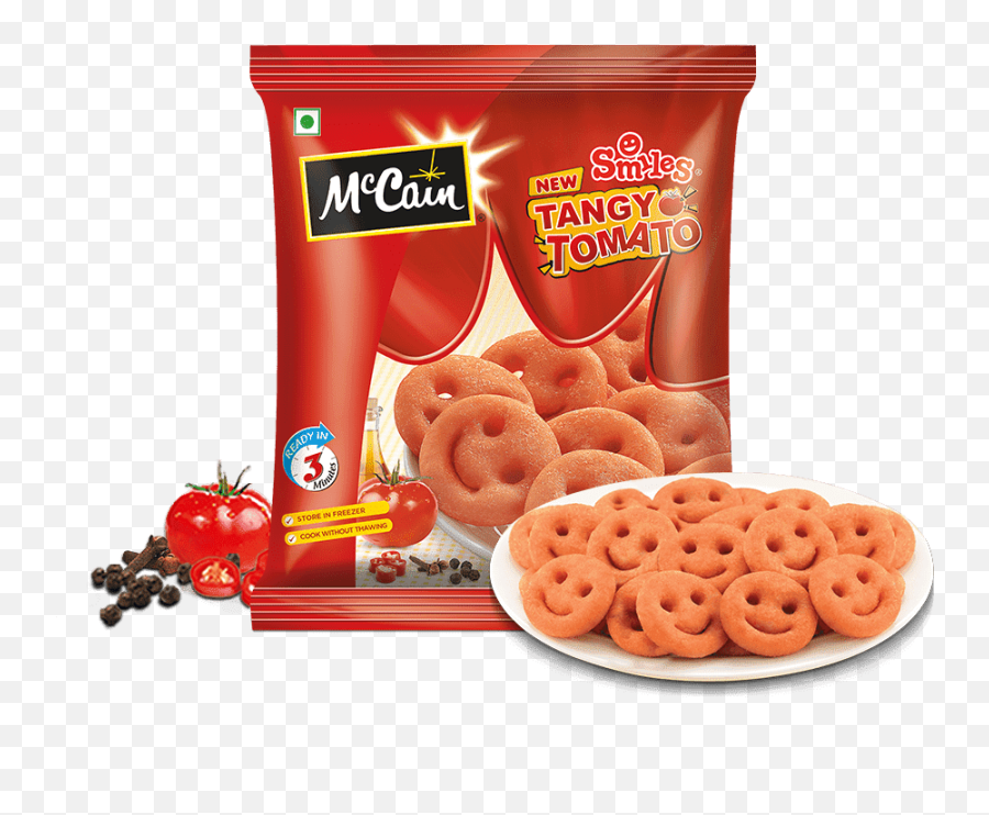 Mccain Smiles In Yummy Tangy Tomato Mccain Foods India Emoji,Smiling Tomato Emoticon