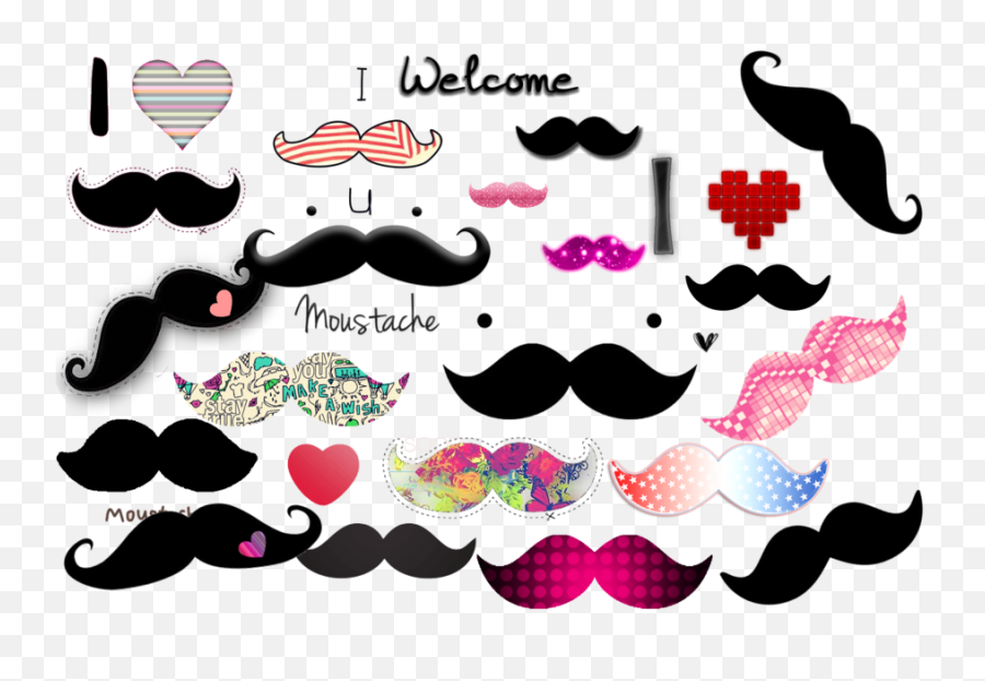Moustache Mustache - Dot Emoji,Movember Emoji