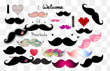 Moustache Mustache - Dot Emoji,Movember Emoji