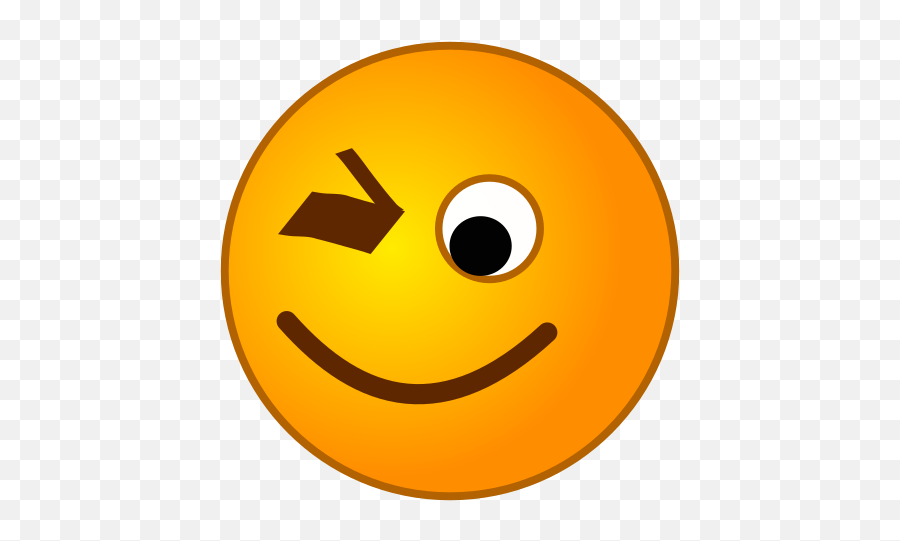 Filesmirc - Winksvg Wikimedia Commons Emoji,Winking Face Emoticon