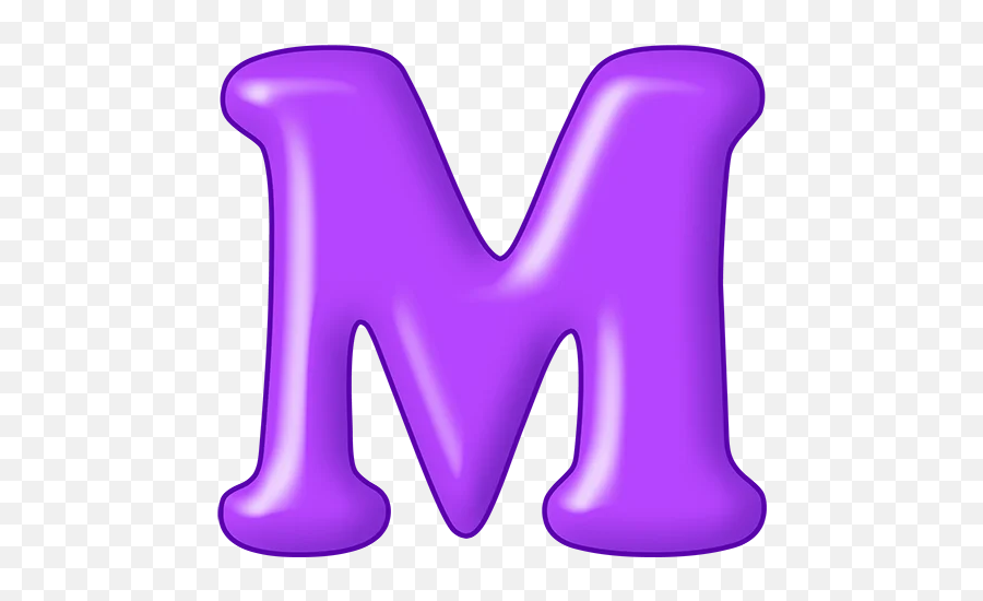 Telegram Sticker From Alfavit Pack Emoji,Purple Letters Emoji