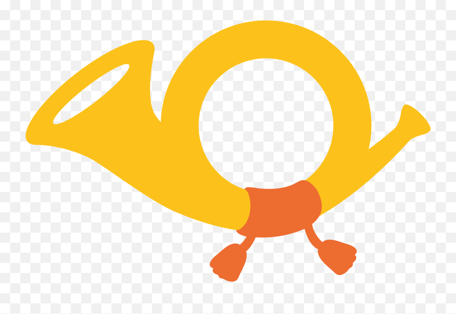Postal Horn Emoji - Corno Simbolo Posta,Horn Store Emoji