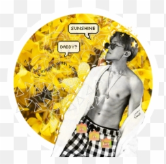 Jhope Bts Summer Yellow Sticker By Cassie - Min Yoongi Abs Emoji,Mee6 Emoji