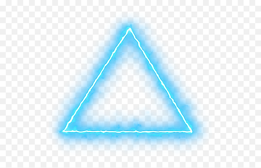 Neon Blue Triangle Sticker - Vertical Emoji,Blue Triangle Emoji