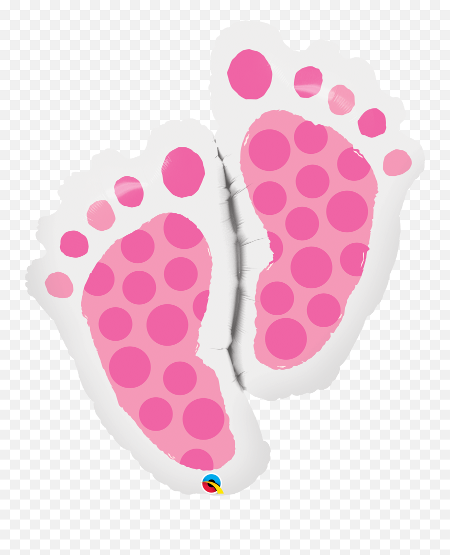 Baby Girl Balloon - Baby Feet Foil Foil Balloon Baby Feet Emoji,Baby Girl Emoji
