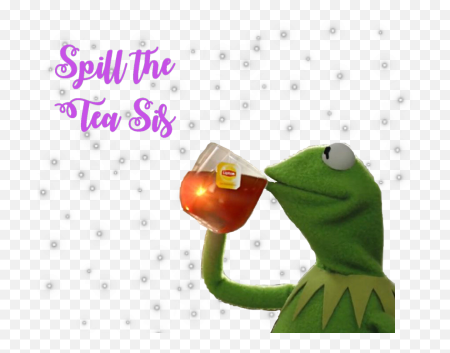 Download Spill The Tea Meme Kermit Png U0026 Gif Base - Happy Emoji,Kermit Emoji