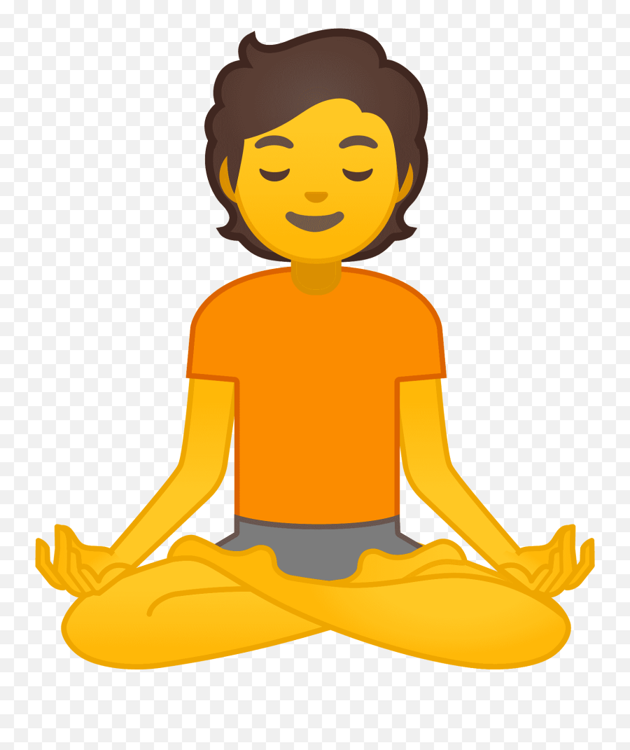 Person In Lotus Position Emoji - Meditation Emoji,Lotus Emoji