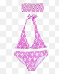 Girls Beachwear Bikinis Gold Bikini - Halterneck Emoji,Girls Emoji Bathing Suit