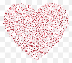 Heart Corazon Red Rojo Music Sticker By Ana Abece - Musical Note Emoji,Emoticons Notas Musicais