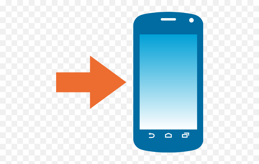 Mobile Phone With Rightwards Arrow At Left Emoji For - Transparent Android Phone Emoji,Funny Emoji Sms