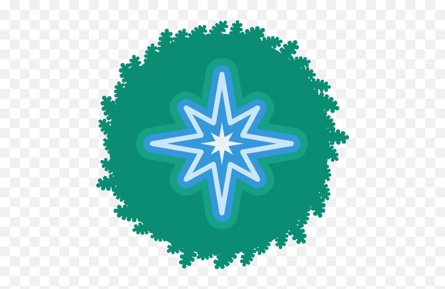Star Icon Christmas Wreath Iconset Iconkacom - Desenho Da Mandala Trabalho Emoji,Christmas Reef Emoji