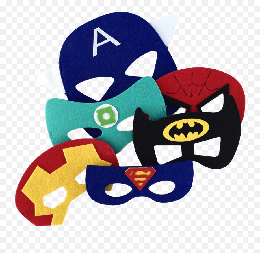 Love This Felt Superhero Masks From - Captain America Mask Mascara Do Batman Emoji,Printable Emoji Masks