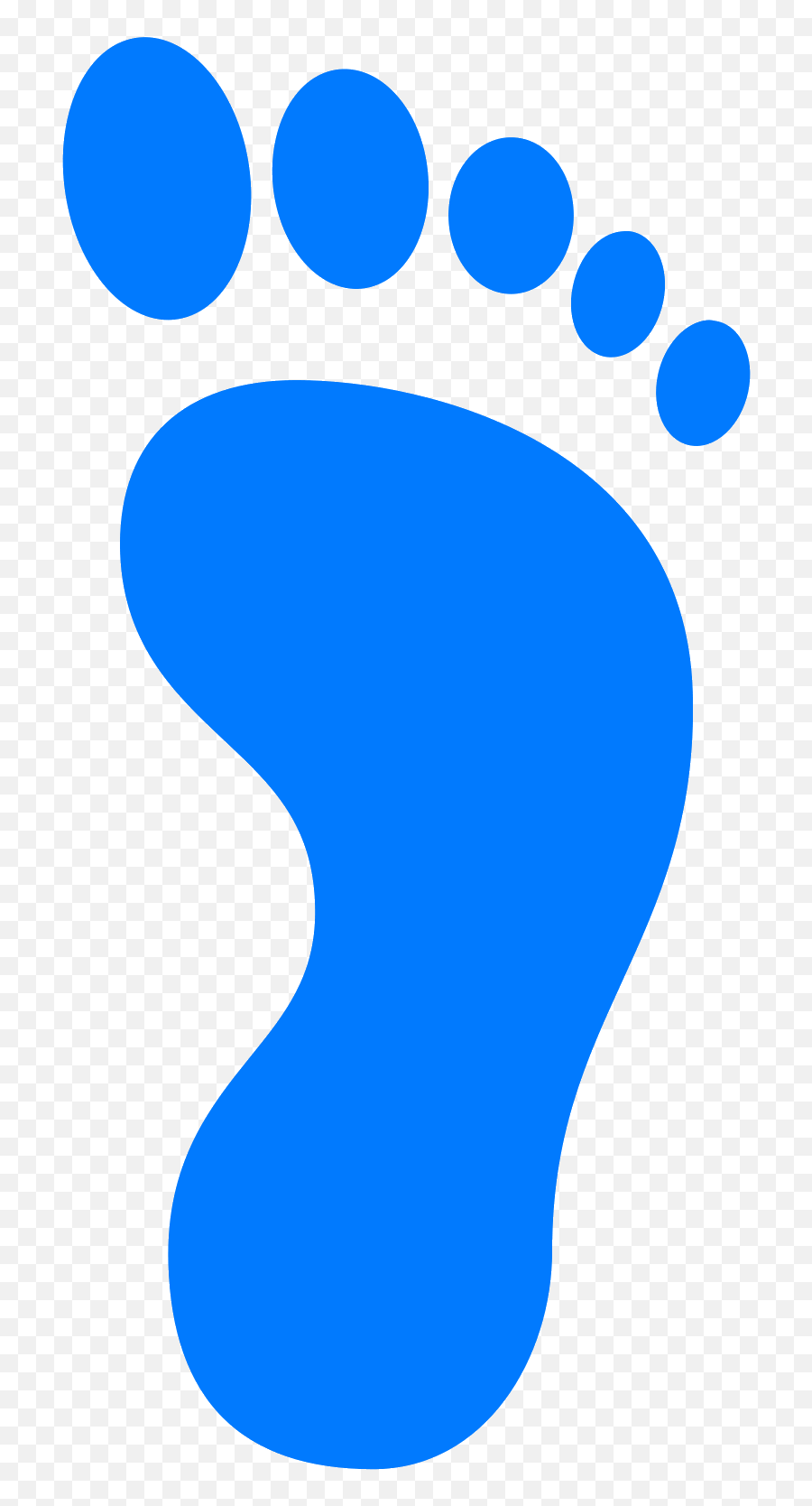Blue Footprints Png U0026 Free Blue Footprintspng Transparent - Foot Print Clipart Emoji,Footprint Emoji