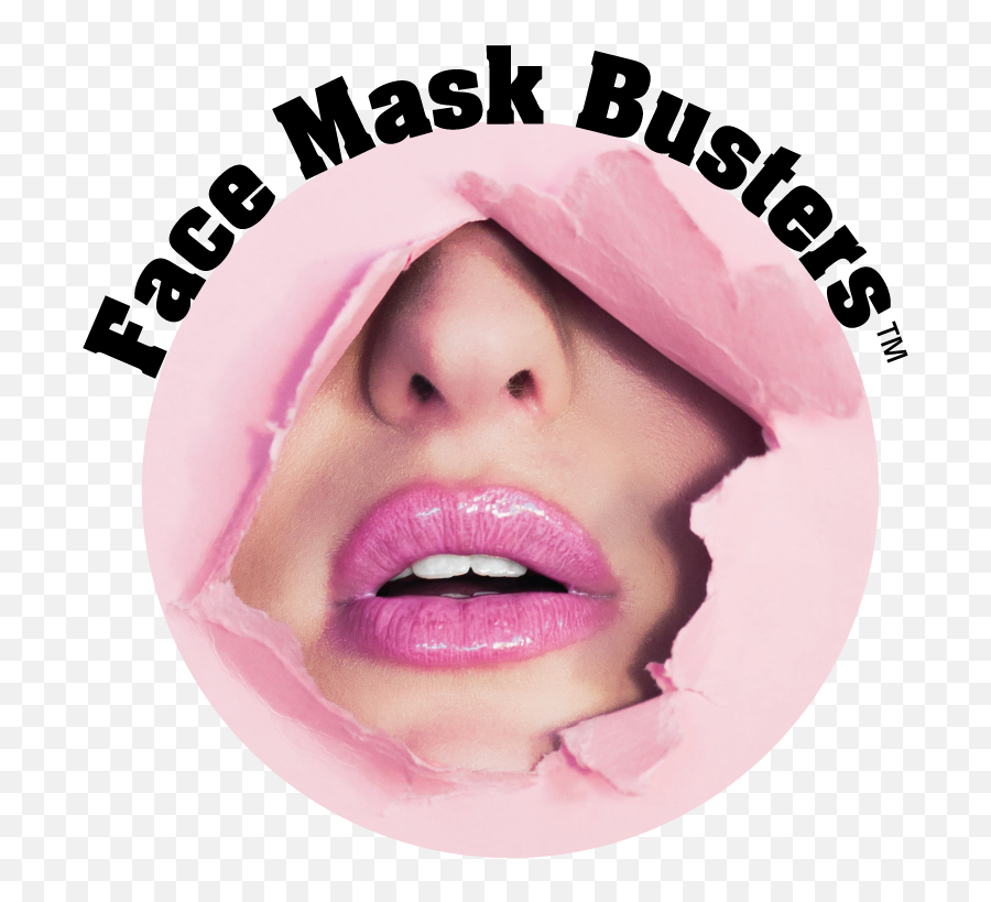 Face Mask Busters - Lip Care Emoji,Glass Cageof Emotion