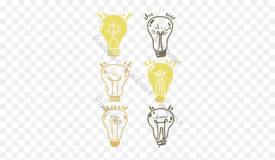 Light Bulb Vector Images Free For Design - Pikbest Incandescent Light Bulb Emoji,Lightbulb Emoticon Facebook