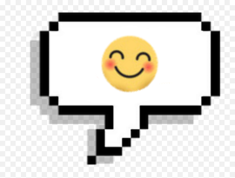 Facebook Reacciones Feliz Sticker By Melizabethhf - Cloud Text Pixel Png Emoji,Pixel Emojis