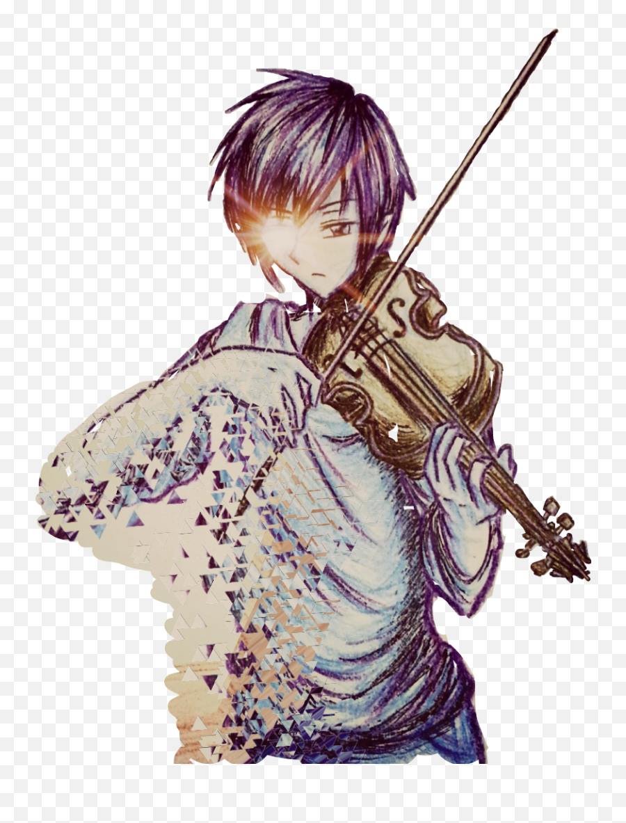 Violin Anime Sticker - Baroque Violin Emoji,Violin Emoji Stickers