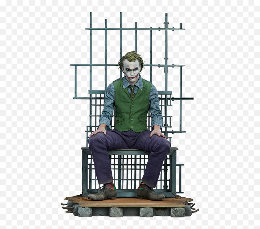 Batman The Dark Knight Premium Format Figure The Joker 51 Cm - Sideshow Collectibles Dc Comics Joker Emoji,Joker Emotion Mass Effect