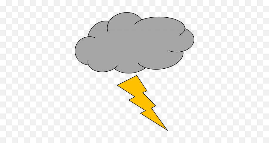 Lightning Thunder Sky Weather Png Images - 3045 Thunder Clip Art Png Emoji,Thunder Cloud Rain Emoji