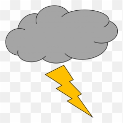 Lightning Thunder Sky Weather Png Images - 3045 Thunder Clip Art Png Emoji,Thunder Cloud Rain Emoji
