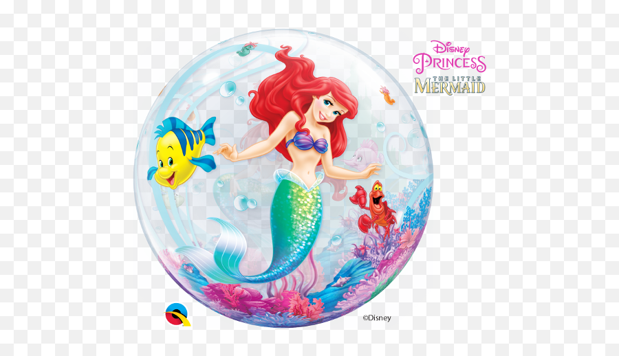 Little Mermaid Ariel Disney Princess Bubbles Balloon - Balloons And The Little Mermaid Ariel Emoji,Mermaid Emoji
