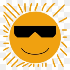 Sun With Glasses Refix - Openclipart Glamour Kills Logo Emoji,Sun With Lines Emoticon