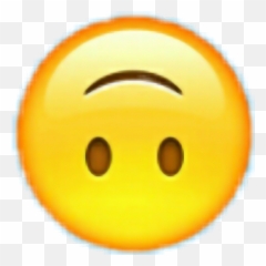 Emojiemoji Iphonelaughyellowemojis Sticker By Bhr - Upside Down Smile Emoji Transparent,Laugh Emojis