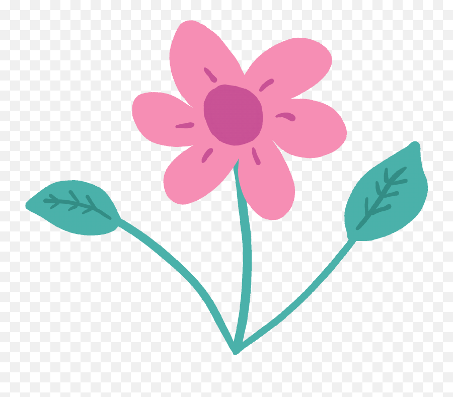 Pink Flower Sticker For Ios Android Giphy Sparkling Rose - Floral Emoji,Pink Flower Emoji