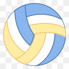 Volleyball Png Transparent Free - Blue And Orange Volleyball Cartoon Emoji,Volleyball Emojis