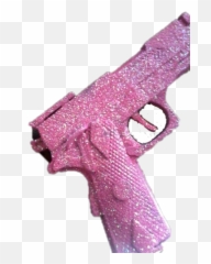 The Most Edited Girl With Gun Picsart - Glitter Pink Gun Emoji,Gun Emoji No Background