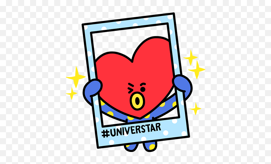 Pin - Tata Stickers Png Bt21 Emoji,Bts V As An Emojis