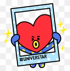 Pin - Tata Stickers Png Bt21 Emoji,Bts V As An Emojis