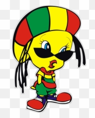 Rasta Tweety Reggae Art Tweety Looney Tunes Characters - Rasta Tweety Emoji,Bob Marley Emoji