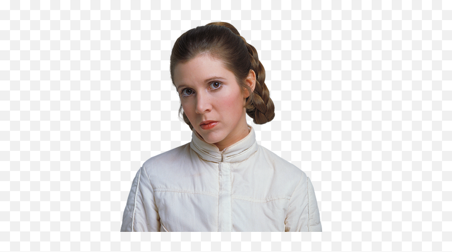Leia Star Wars Carrie Fisher Princess Leia - Leia Empire Strikes Back Transparent Emoji,Carrie Fisher And Emotions For Harrison Ford