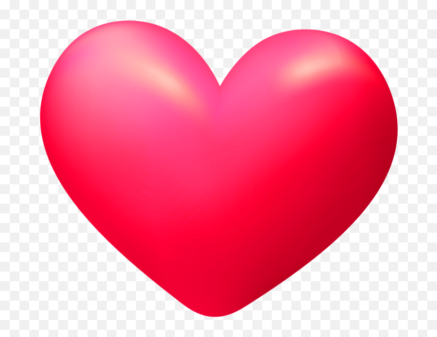 3d Heart Transparent - Heart Full Size Png Download Seekpng 3d Heart Icon Png Emoji,Double Hearts Emoji