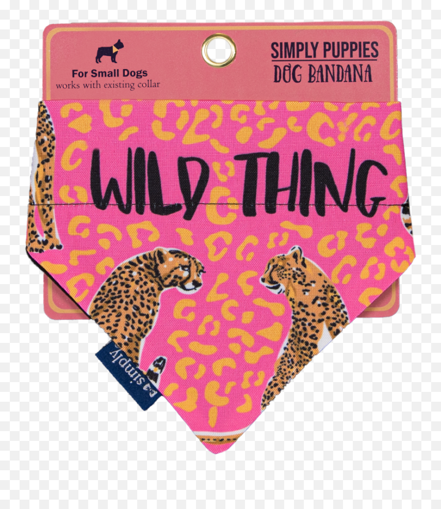 Simply Southern Dog Bandana Wild Thing - Girly Emoji,Rainbow Emoji Dogs