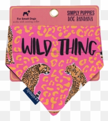 Simply Southern Dog Bandana Wild Thing - Girly Emoji,Rainbow Emoji Dogs