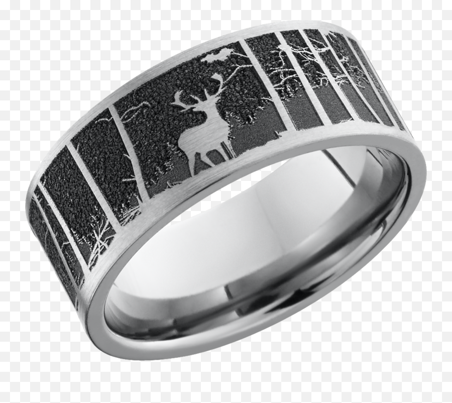 Mens Wedding Bands Unique Manly And Rugged Camokix - Mountain Design For Ring Emoji,Emoji Wedding Rings