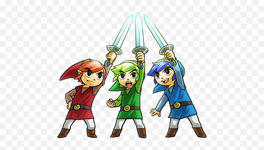 Legend Of Zelda Tri Force Heroes - Link Three Force Heroes Emoji,Legend Of Zelda Emoji
