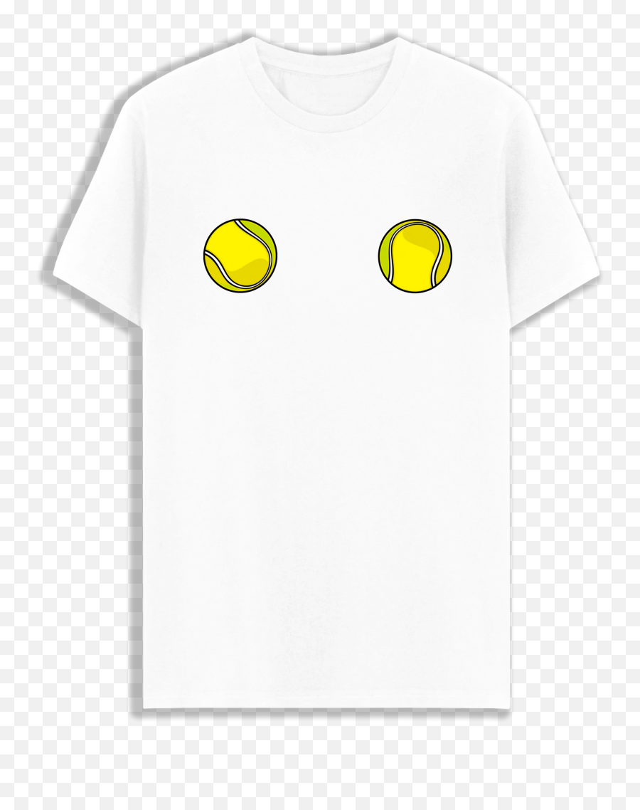 Tennis Boobies T - Shirt Thetennisbay Short Sleeve Emoji,Emoticon With Boobies